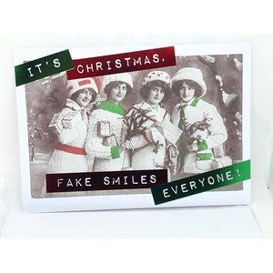 Blue Ink Studios "Bah Humbug (Just Kidding)" Christmas Greeting Card